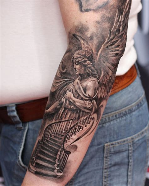 sleeve tattoo angels